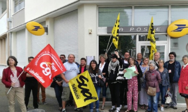 10me jour de grve bureaux Pornichet Saint Nazaire sud ptt 4485 La Poste