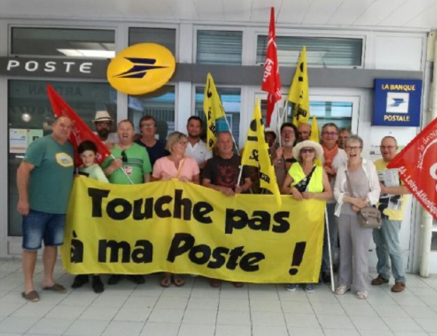 12eme jour de greve bureaux Pornichet St Nazaire sudptt 4485 LaPoste