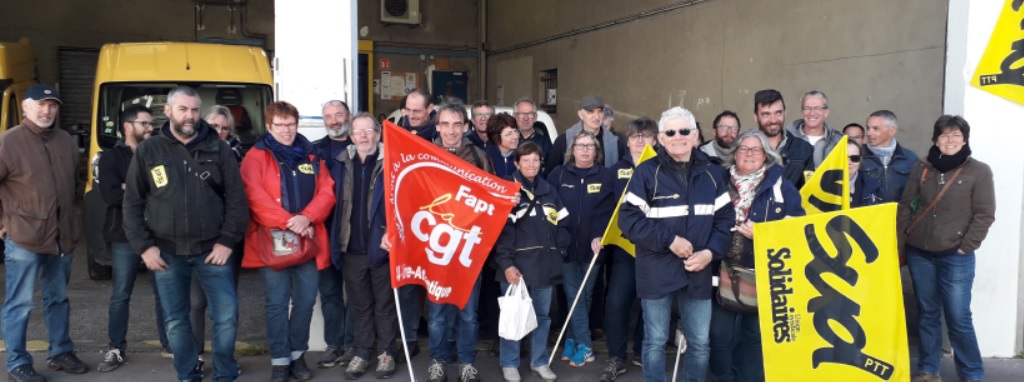 Sudptt4485 Grève Illimitée La Poste Nantes Rollin Orvault Sautron 1er jour 13052019 