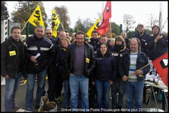 20141023 Grève 4ème jour LaPoste Pouzauges 85700